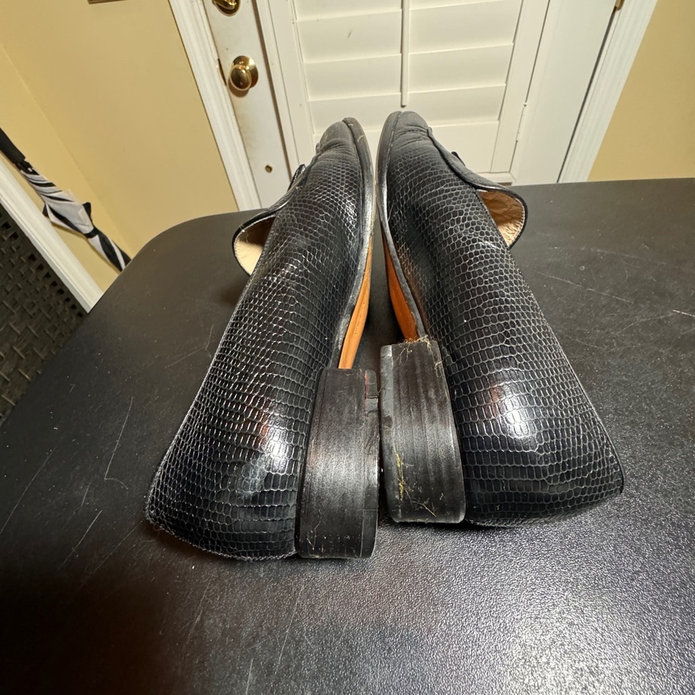 Ferragamo size 8.5 black loafers made in Italy - Picture 12 of 14